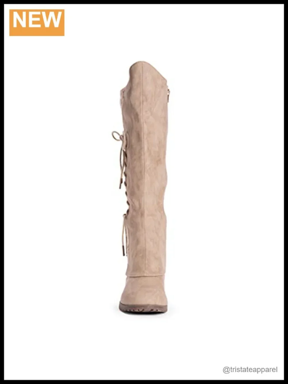 MUK LUKS Women's Lacy Leo Knee-High Boots with Memory Foam Insole, Faux Fur Trim